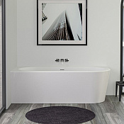 Knief Wall Ванна из Acrylic угловая 180х80 см, правая, слив по центру, цвет: белый глянцевый 0100-077-L