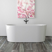 Knief Fresh Ванна из Acrylic отдельностоящая 155х80 см, слив по центру, цвет: белый глянцевый 0100-234