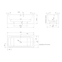 Knief Pure Ванна из Acrylic угловая 180х80 см, цвет: белый глянцевый 0100-247