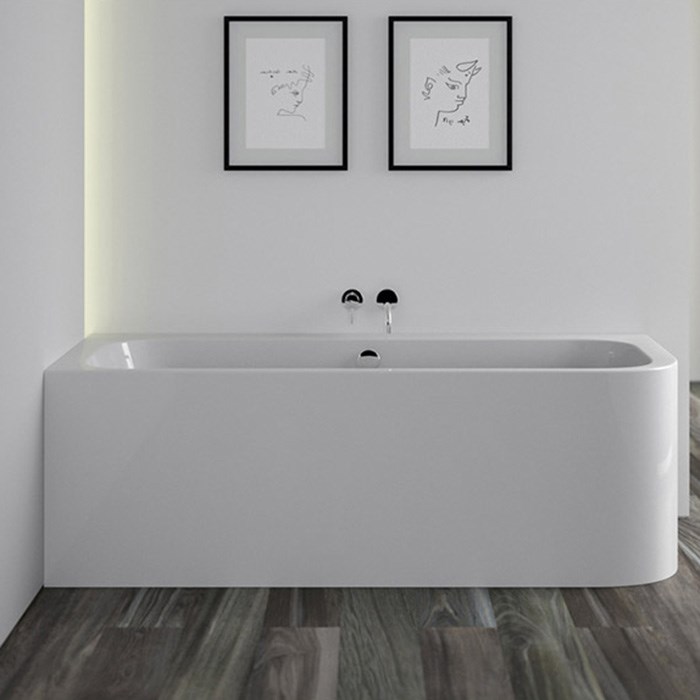 Knief Pure Ванна из Acrylic угловая 180х80 см, цвет: белый глянцевый 0100-248