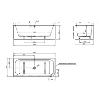 Knief Pure Ванна из Acrylic угловая 180х80 см, цвет: белый глянцевый 0100-248