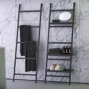 Knief Rails Полотенцедержатель лестница с полками60х36х180h см, напольный, цвет: черный матовый 0600-201-03