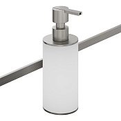 Bertocci Officina 3.16 Дозатор жидкого мыла, подвес. на рейлинг, полимер. колба, цвет:нерж. сталь 116 3929 0000