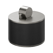 Bertocci Officina 3.16 Контейнер для хранения 8x7,5hсм малый с крышкой, полимер. колба, цвет: черный 116 3832 0000