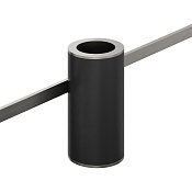 Bertocci Officina 3.16 Стакан для зубных щеток подвес. на рейлинг, полимер., цвет: нержавеющая сталь 116 3800 0000