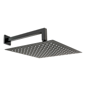 Mariani Верхний душ 30 см, 1 вид струи, кронштейн 30 см, цвет: черный B1415Q0500