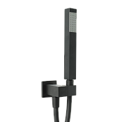 Mariani Душевой гарнитур: душевая лейка 1 вид струи, держатель, шланг 150 см, цвет: черный B14241PF00