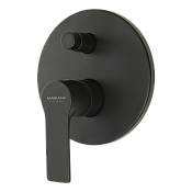 Mariani Kali Смеситель для душа встраиваемый, 2 потреб., внутренняя часть в комплекте, цвет: черный B14173KL