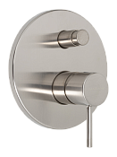 Mariani Next Смеситель для душа встр., 2 потреб., внутр. часть в комплекте, цвет: нержавеющая сталь B16173NS