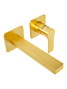 Mariani Kali Смеситель для раковины встраиваемый, длина излива 20,3 см, цвет: золото B22565KLP