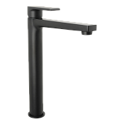 Mariani Artic Смеситель для раковины высокий, без донного клапана, высота излива 24,4см, цвет:черный A14398AT12