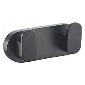 Wonzon & Woghand Carbon Крючок для ванной, двойной, подвесной, цвет: черный матовый WW-7725