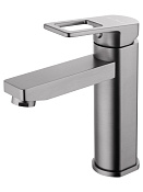 Wonzon & Woghand Frame Смеситель для раковины, излив 12 см, цвет: темный графит WW-88139010-BGM