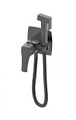 Wonzon & Woghand Flex Гигиенический душ со смесителем и встраив. частью, цвет: темный графит брашир. WW-88829072-BGM