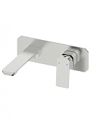 Wonzon & Woghand Diamond Смеситель для раковины встраиваемый, излив 18,4 см, цвет: брашир. никель WW-88869011-BN