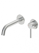 Wonzon & Woghand Stick Смеситель для раковины встраиваемый, излив 19,5 см, цвет: брашир. никель WW-88869017-BN