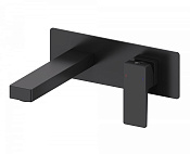 Wonzon & Woghand Cube 2.0 Смеситель для раковины встраиваемый, излив 18,4 см, цвет: черный матовый WW-88869068-MB