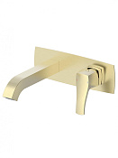 Wonzon & Woghand Flex Смеситель для раковины встраиваемый, излив 19,3 см, цвет: брашированное золото WW-88869072-BG