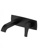 Wonzon & Woghand Flex Смеситель для раковины встраиваемый, излив 19,3 см, цвет: черный матовый WW-88869072-MB