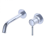 Wonzon & Woghand Tor Смеситель для раковины встраиваемый, излив 19,2 см, цвет: хром глянцевый WW-88869073-CR