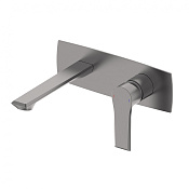 Wonzon & Woghand Brilliant Смеситель для раковины встраиваемый, излив 18,4 см, цвет: темный графит WW-88869079-BGM