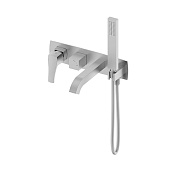 Wonzon & Woghand Flex Смеситель для ванны встраиваемый, излив 19,3 см, цвет: брашир. никель WW-88889072-BN