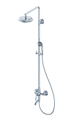 Wonzon & Woghand Steam Душевая стойка: смеситель, верхний и ручной душ, шланг, держатель, цвет: хром WW-88739008-CR
