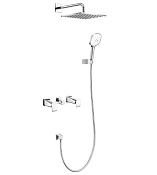 Wonzon & Woghand Shakespeare Душевой комплект встр: смеситель, верхний душ, шланг, цвет: хром WW-654701-CR