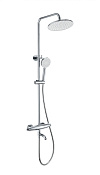 Wonzon & Woghand Capsule Душевая стойка: термостат, верхний и ручной душ, шланг, держат, цвет: хром WW-B3031-A1-CR
