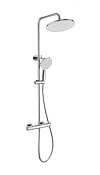 Wonzon & Woghand Inn Душевая стойка: термостат, верхний и ручной душ, шланг, держатель, цвет: хром WW-B3013-T1-CR