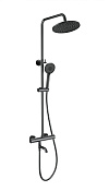 Wonzon & Woghand Inn Душевая стойка: термостат, верхний и ручной душ, шланг, цвет: темный графит WW-B3047-A1-BGG
