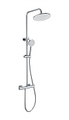Wonzon & Woghand Inn Душевая стойка: термостат, верхний и ручной душ, шланг, держатель, цвет: хром WW-B3047-A-CR