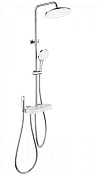 Wonzon & Woghand Muse Душевая стойка: термостат, верхний, ручной и гигиенич. душ, шланг, цвет: хром WW-B3580-CR