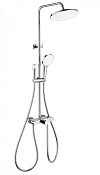 Wonzon & Woghand Muse Душевая стойка: термостат, верхний и ручной душ, шланг, держатель, цвет: хром WW-B4113-CR