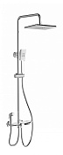 Wonzon & Woghand Душевая стойка: термостат, верхний, ручной и гигиенический душ, шланг, цвет: хром WW-B3310-CR
