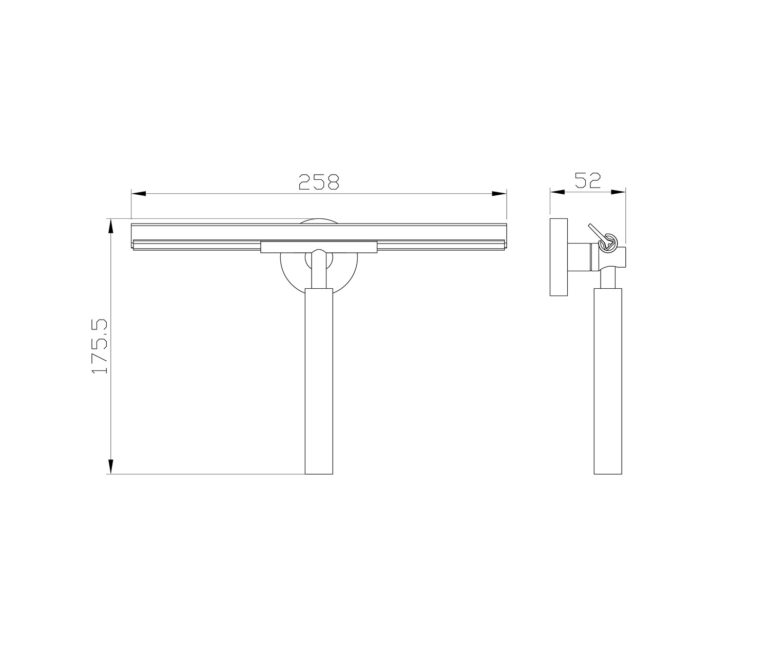 Wonzon & Woghand Polo Стеклоочиститель душевого ограждения, цвет: хром WW-8123