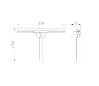 Wonzon & Woghand Polo Стеклоочиститель душевого ограждения, цвет: хром WW-8123