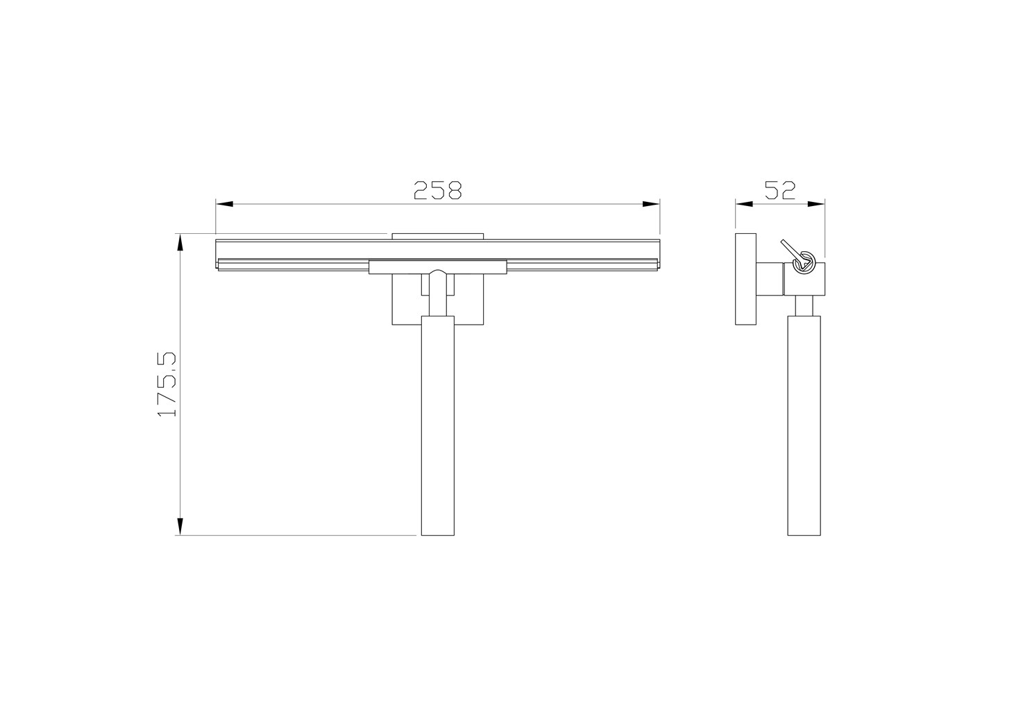Wonzon & Woghand Polo Стеклоочиститель душевого ограждения, цвет: хром WW-8923