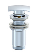 Wonzon & Woghand Донный клапан для раковины с переливом, цвет: хром WW-88SS08-CR
