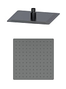 Wonzon & Woghand Верхний душ 30 см, 1 вид струи, без кронштейна, цвет: темный графит WW-88DP02-BGM