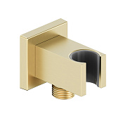 Wonzon & Woghand Шланговое подключение с держателем душа, цвет: брашированное золото WW-HZ2312-BG