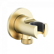 Wonzon & Woghand Шланговое подключение с держателем душа, цвет: брашированное золото WW-HZ2319-BG