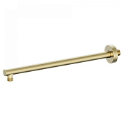 Wonzon & Woghand Кронштейн для верхнего душа, настенный 40 см, цвет: брашированное золото WW-SA09-40-BG