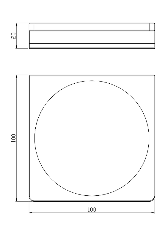 Wonzon & Woghand Eclipse Мыльница монолитная, подвесная, цвет: хром WW-9124-CR