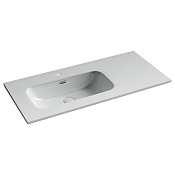 Ceramicanova Element Раковина накладная 101x46,5x17h, с переливом, цвет: белый CN7003L