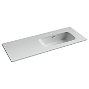 Ceramicanova Element Раковина накладная 121x46,5x17,5h, с переливом, цвет: белый CN7006R