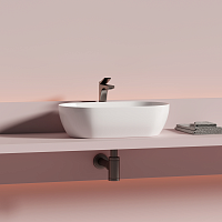 Ceramicanova Twist Раковина чаша 50x30x14h, без перелива, цвет: белый CN12001