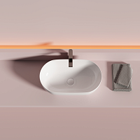 Ceramicanova Twist Раковина чаша 50x30x14h, без перелива, цвет: белый CN12001