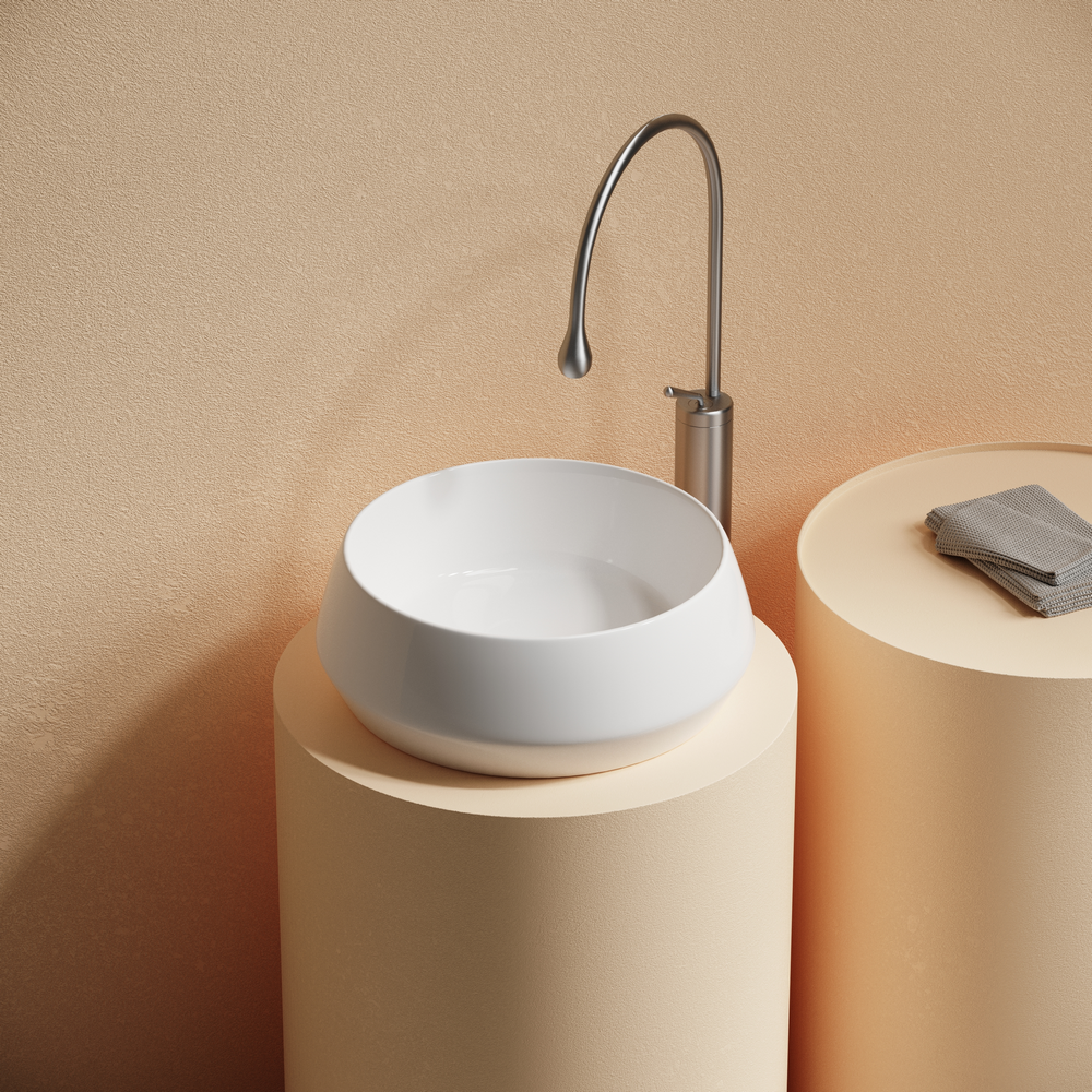 Ceramicanova Maya Раковина чаша d40x14h, без перелива, цвет: белый CN12004