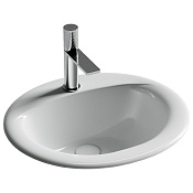 Ceramicanova Sun Раковина встраиваемая сверху 51,5x45,5x20h, с переливом, цвет: белый CN6080